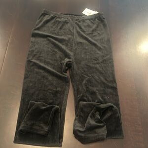 NWT ribbed velour leggings - OS
